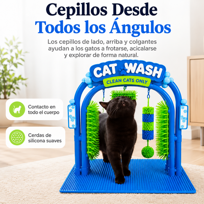 Estación autolavado para gatos