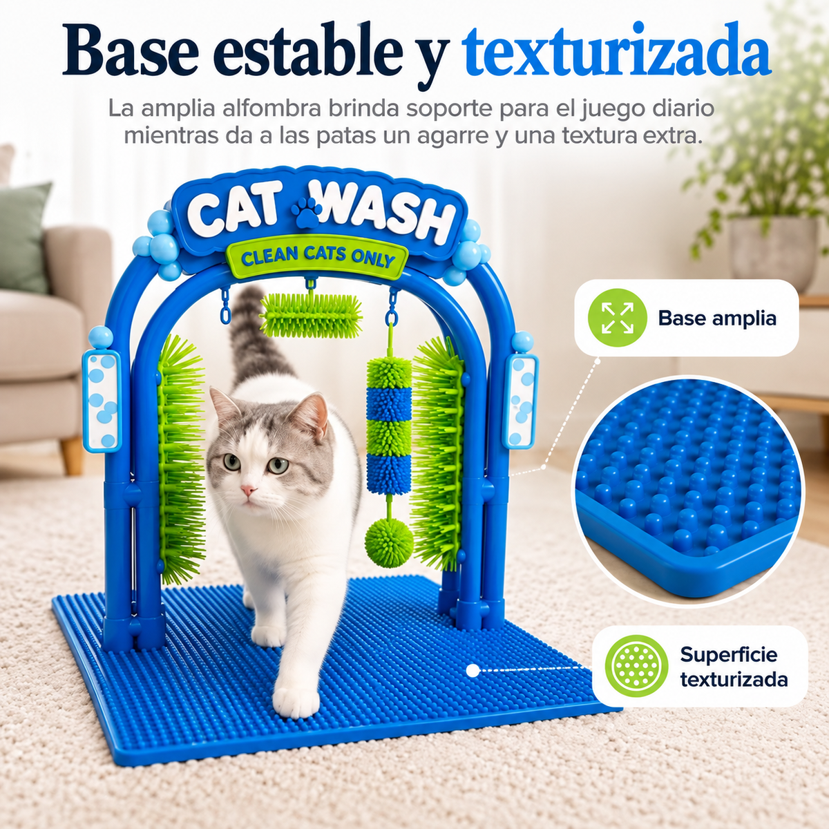 Estación autolavado para gatos