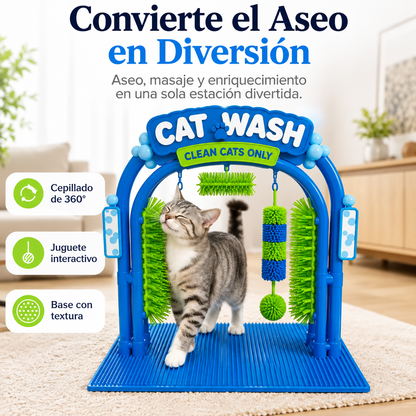 Estación autolavado para gatos